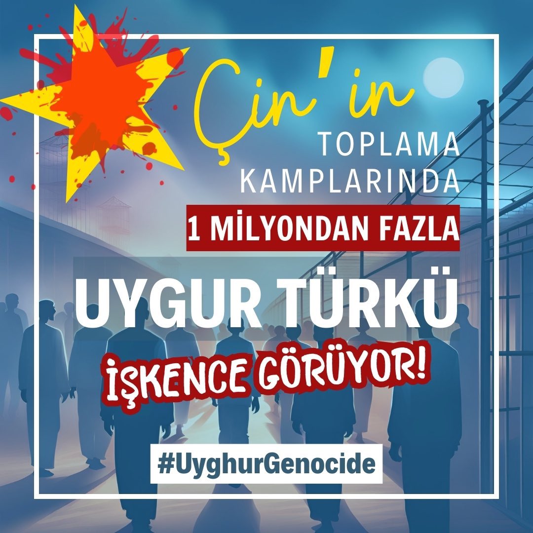 AliNuriTurkoglu's tweet photo. Zalimlerle hesabımız var. 
Uygur ‘u unutma 
#UyghurGenocide https://t.co/kRME376yhy