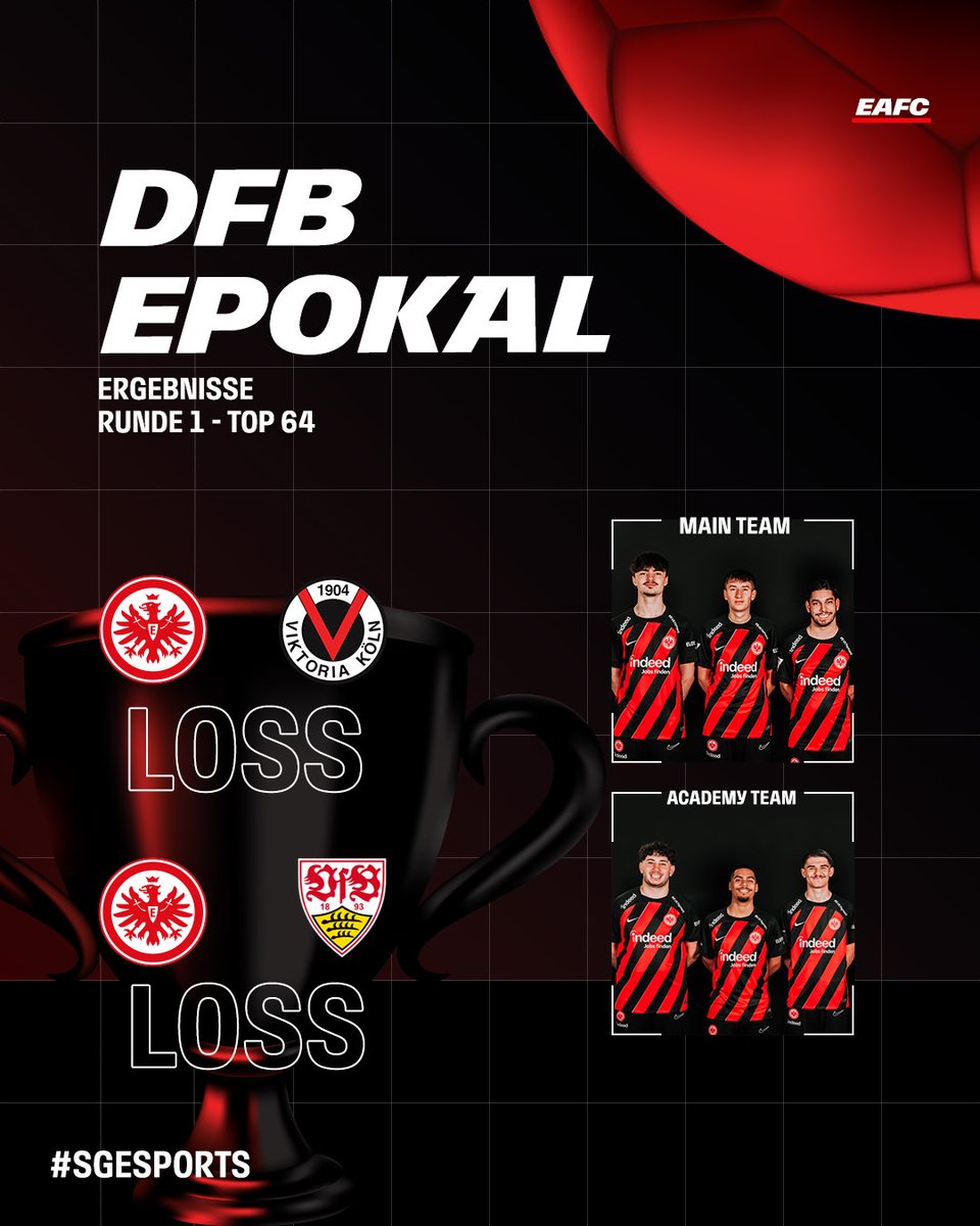 Nur eine kurze Pokalreise für uns… Dann ab jetzt voller Fokus auf die <a href="/vbl_official/">VBL | WOW VIRTUAL BUNDESLIGA</a>-Playoffs. 🎯

#SGEsports | #SGE | #DFBePokal