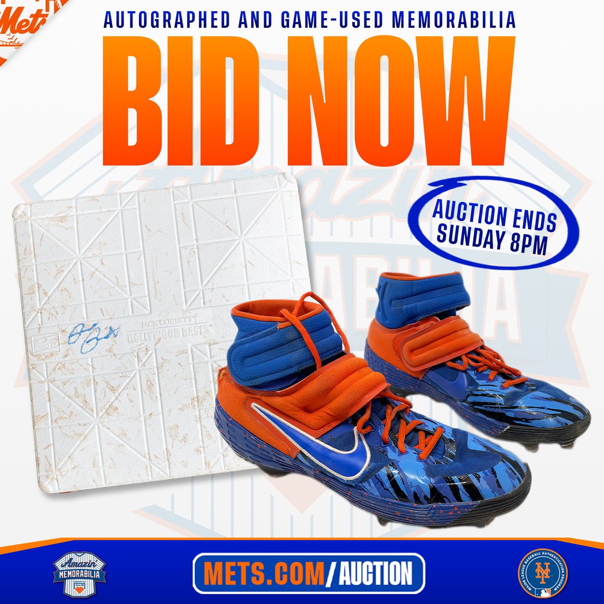 MetsMemorabilia's tweet image. BID NOW on game-used and autographed @Mets memorabilia! Weekly auctions end every Sunday at 8PM ET. #Mets #LGM #NYM
👉 bit.ly/3K4BfyH