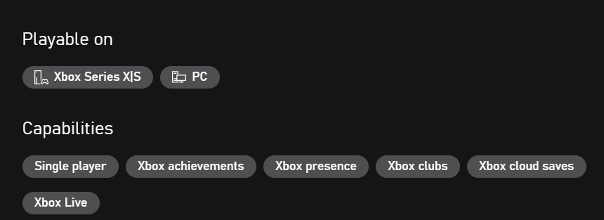 OwnAHole's tweet photo. @SenninSage Doubt it, the Xbox site only lists Xbox/PC regardless from what I can tell, a third-party game like RDR2 only lists Xbox for example. Also, if you go to the Xbox site's actual game page, it will list Series X|S and PC. Bethesda's site also lists the same. https://t.co/S5G9wFm8Hb