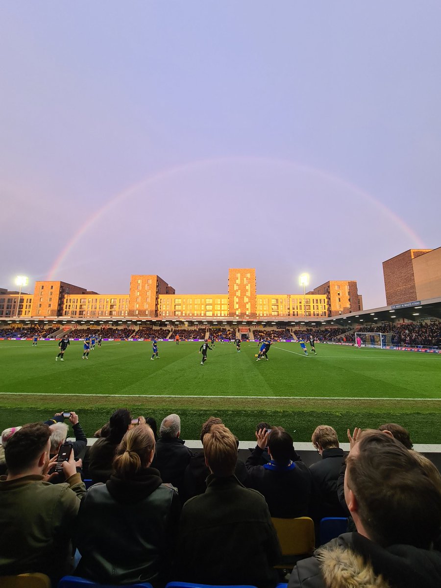 StephenBayley's tweet photo. Gold at the end of the rainbow  #afcwimbledon https://t.co/V6NV109Ujf