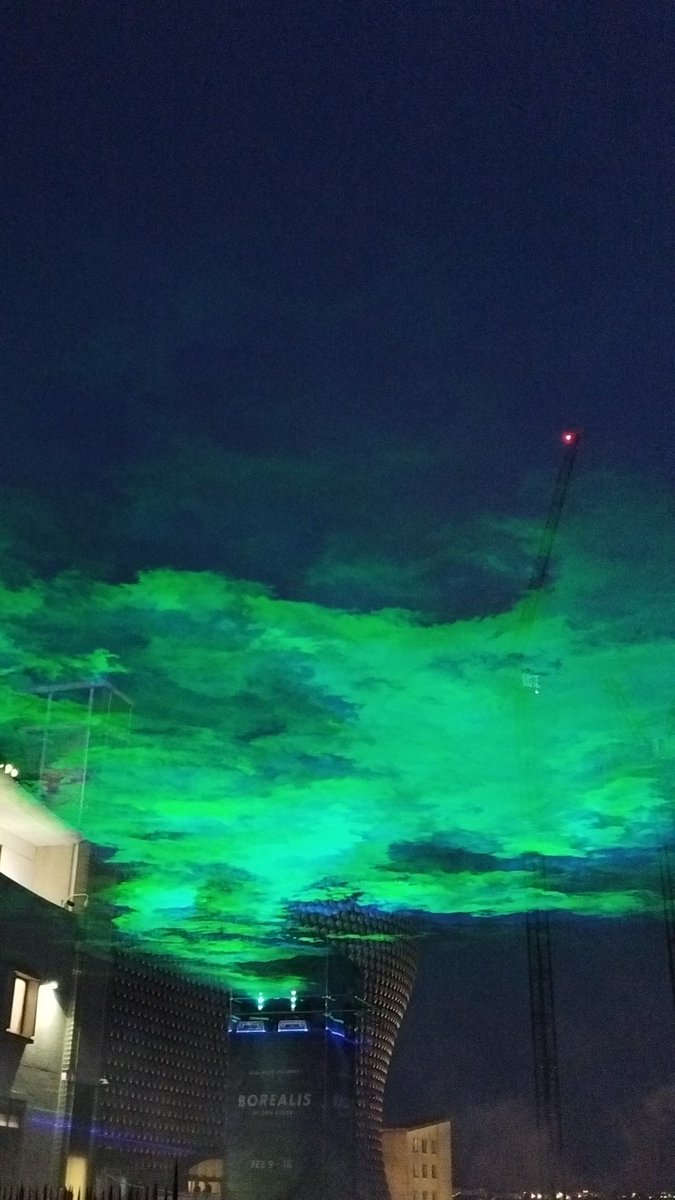 ShaunFarrelly's tweet photo. Closest I've got to seeing the Northern Lights in person....the Borealis light display, replicating the Northern Lights, ironically in the Midlands.
#Birmingham #Borealis #LightShow #LightDisplay #WestMidlands #NorthernLights https://t.co/s1AhVkbB2m