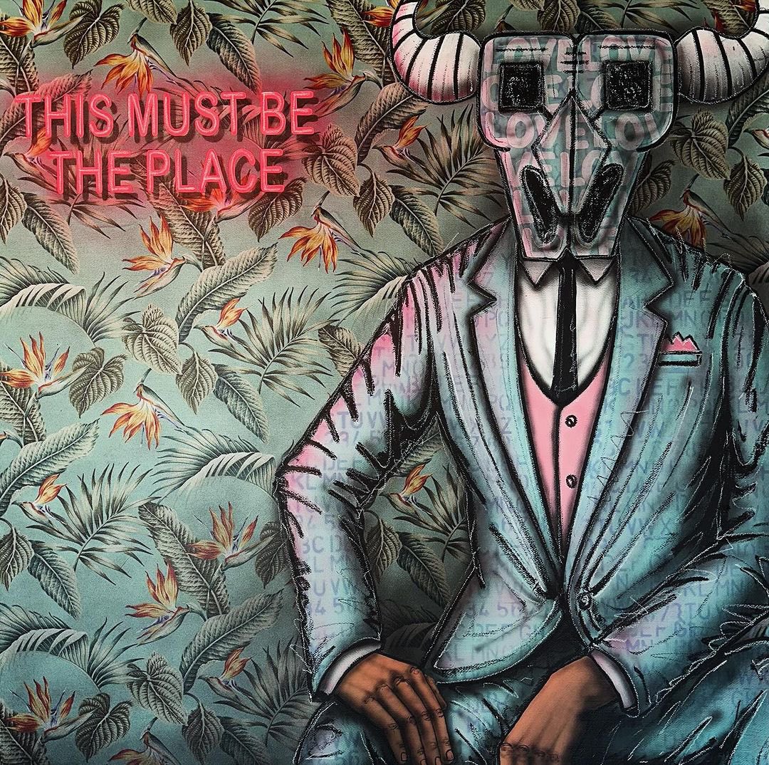 Artist <a href="/larrydiditt/">Larry Stewart</a>
52”x52” Mixed Media on Fabric

Artist Statement

The Place
"To the victor go the spoils." as some old guy once put it. The victorious one is showered with treasures of victory. Nowadays, place after place is littered with neon signs telling patrons they have