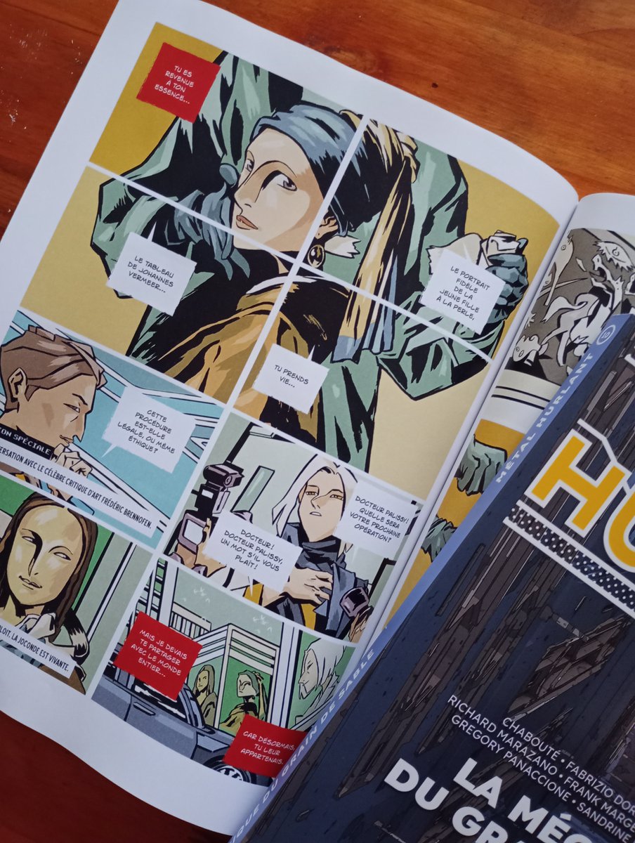 Fackeate's tweet photo. The mail arrived with my copies of Metal⚡Hurlant #10 😀 in which I collaborate with Ashes, a short comic about Bernarda Palissy, a ceramist turned plastic surgeon and her encounter with a mythical kiln. On sale from February 21 in France. https://t.co/ZVDCjg7XUn