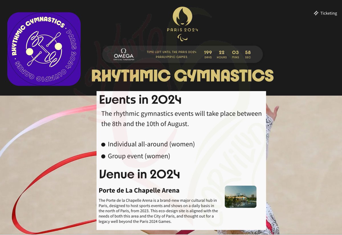 199 days to go
📅#RythmicGymnastics 8-10th August
🏅In 6-months time we'll know Olympic RGI & RGG medalists
🏅#RoadToParis2024 is getting shorter, quicker, closer
✍️Yet to assign some Olympic quotas 
❓Any guesses on quotas/olympic medalists?
#gymnastics @gymnastics #Paris2024