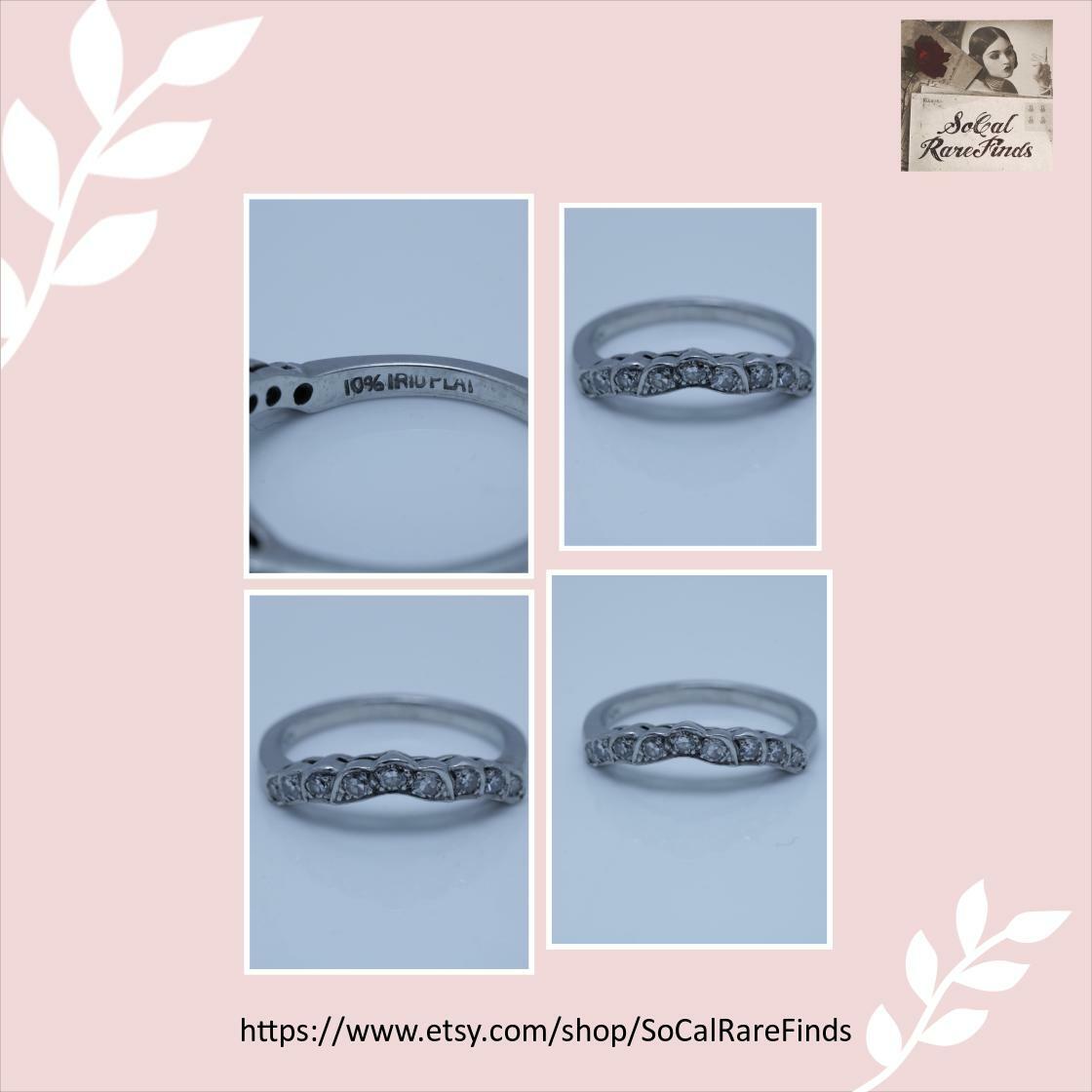 Sleek sellouts! 🤓. Order Platinum Diamond Wedding Band Curved Enhancer Ring Stacking Band size 5.75 at $1600.00 from etsy.com/listing/153638… #VintageWeddingBand #DiamondWeddingRing