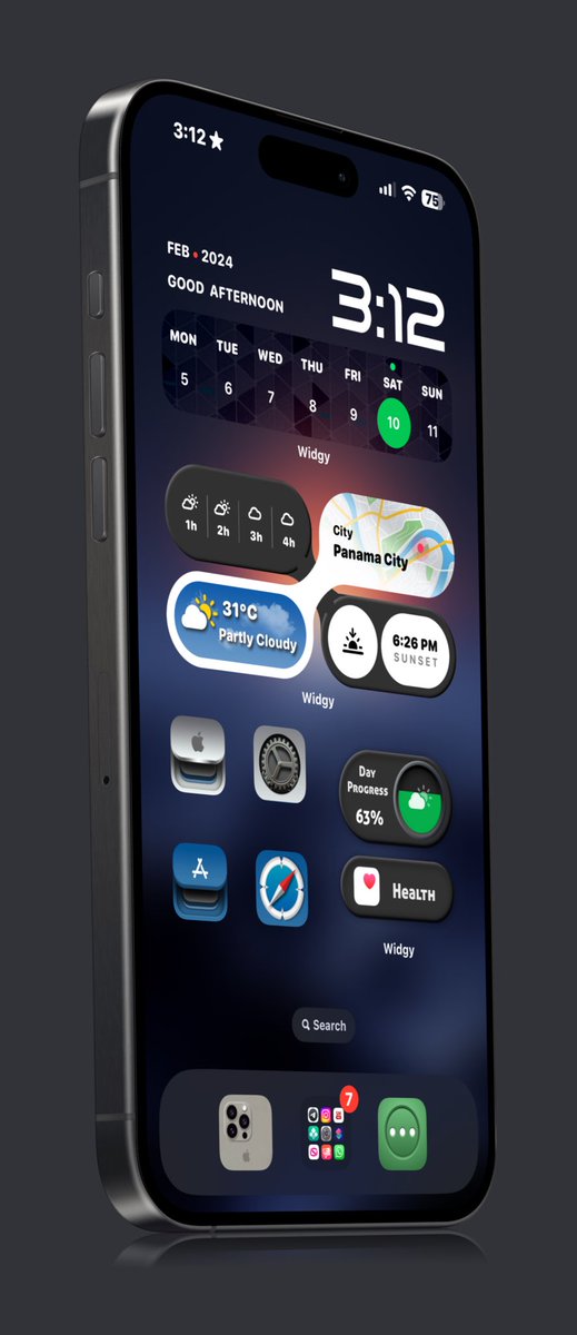 Today's setup…

Mentions of people who shared and inspired some of the stuff used in my theme:

@thisisetv @Kothuq @Attairdu57slm @screenshot_pro 

#Apple #iostheming #Iphone15ProMax #cellphonetheming #ios17 #appletheming