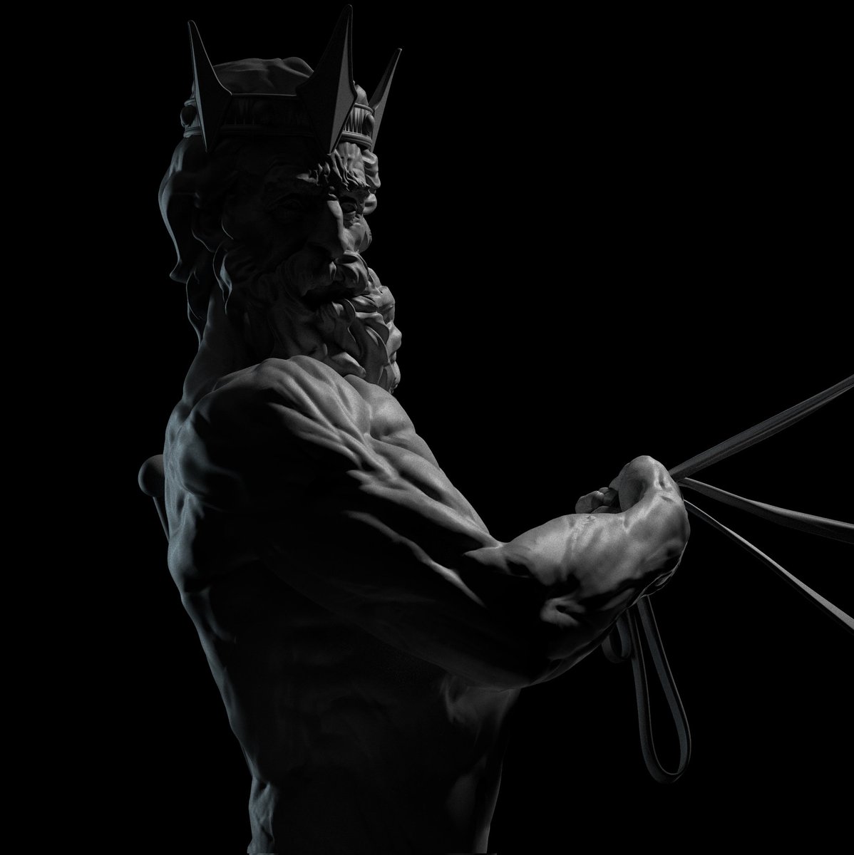 Poseidon ° Front view
•
•
•
#sculpture #art #ranmanolov #figurativeart #anatomy