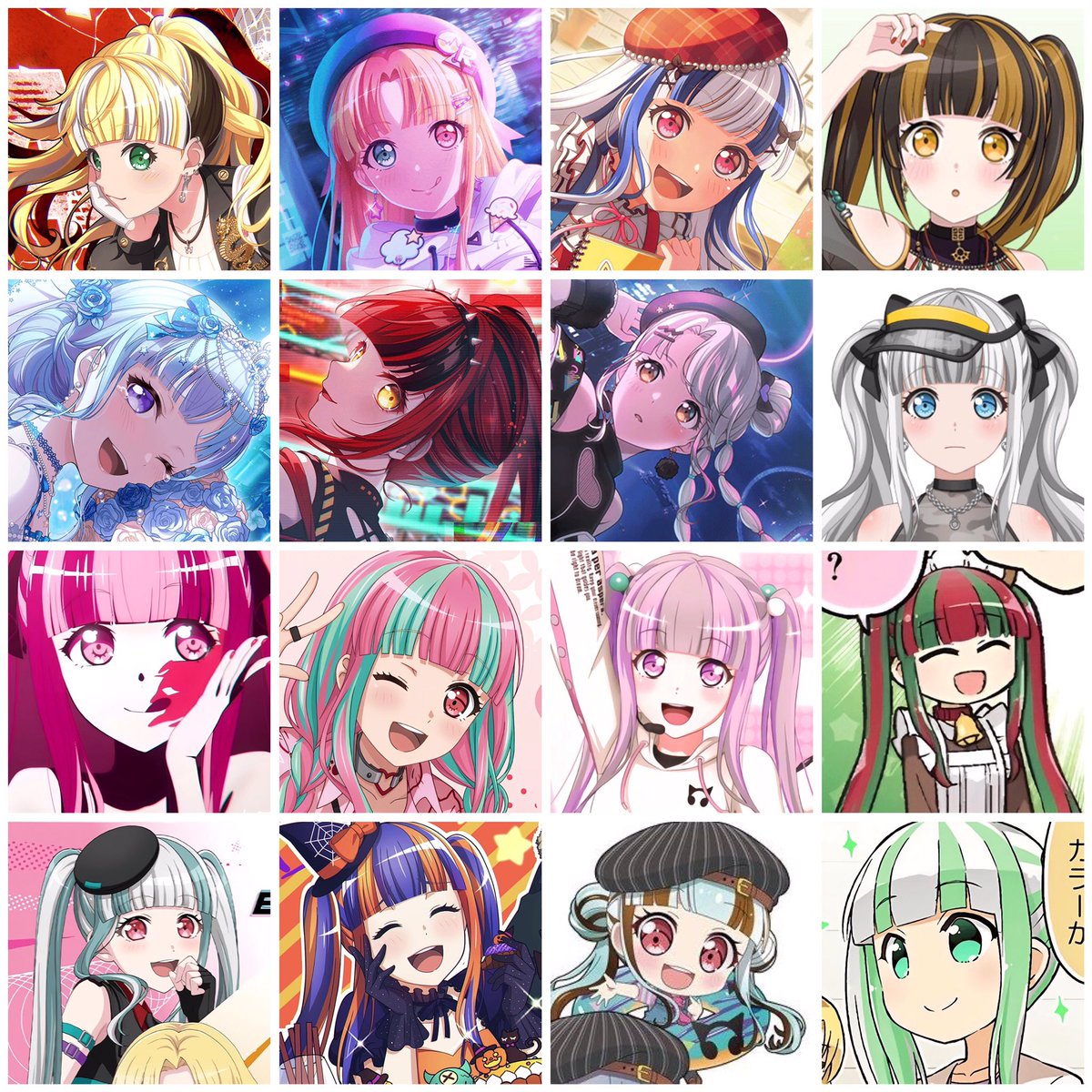 fuutasprincess's tweet photo. all Pareos hair colors !! 💗 https://t.co/S6nELlZYJM