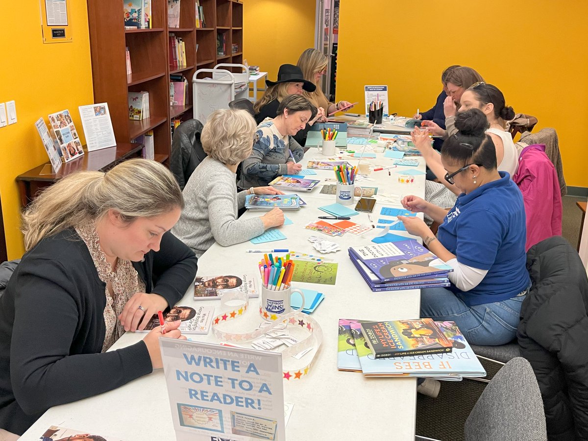 Last week, EWDC celebrated World Read Aloud Day with @BoozAllen & @ManorHouseDAR getting books ready for giveaway events. In addition to selecting stories that celebrate diversity, volunteers wrote notes of encouragement to hide inside the pages for young readers to find. Fun!