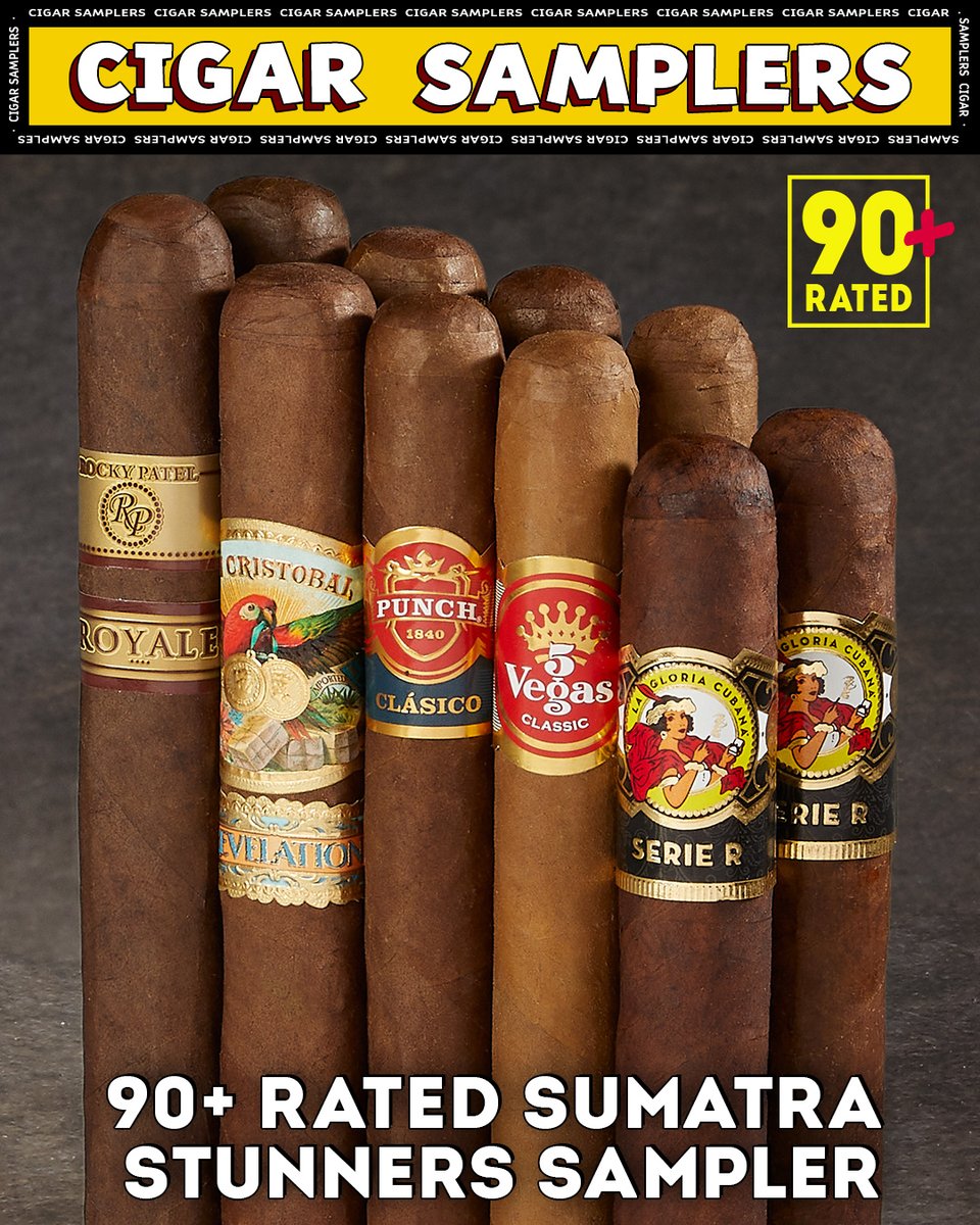 CigarsIntl's tweet photo. https://t.co/FpWY0n8eFo
The numbers don't lie. Sumatra wrappers are in! Here's a taste of 12 of our 90+ rated favorites!
#cination #cigarsinternational #cigars #cigar #botl #sotl #nowsmoking #cigarsampler https://t.co/3VGmZDDSWO