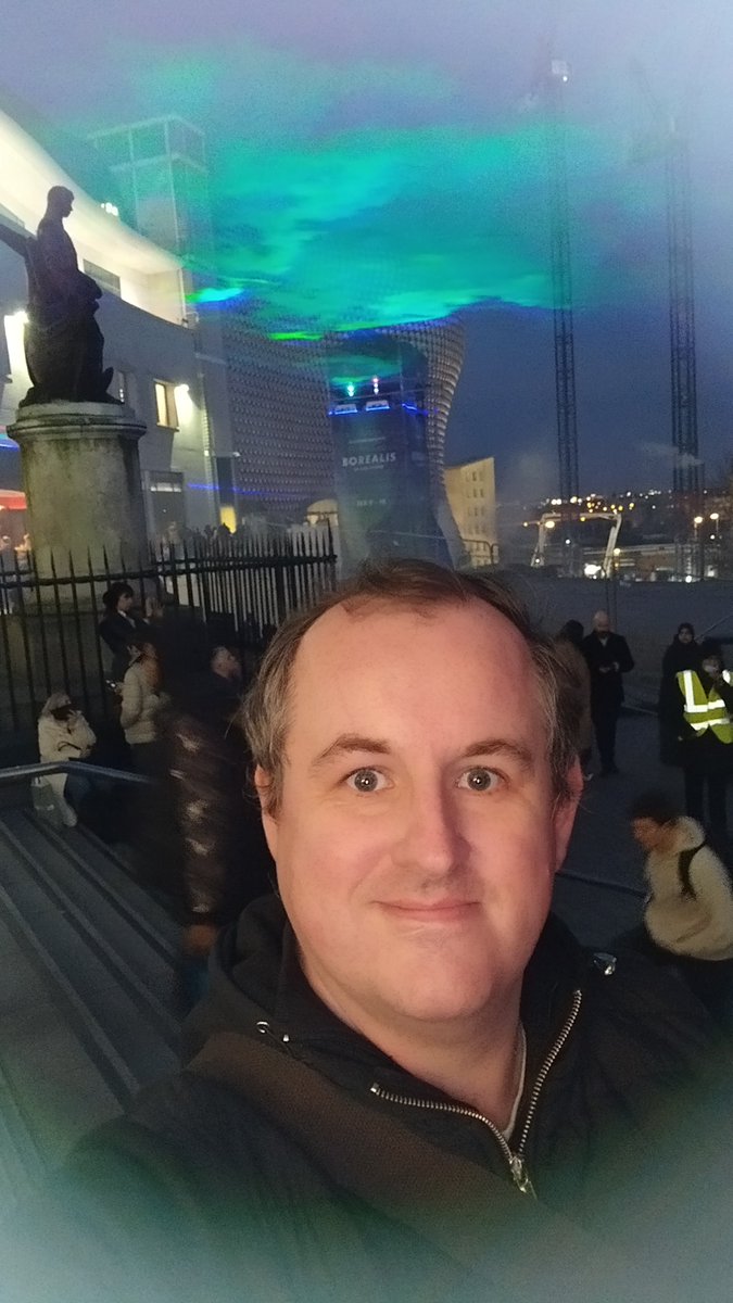 ShaunFarrelly's tweet photo. Closest I've got to seeing the Northern Lights in person....the Borealis light display, replicating the Northern Lights, ironically in the Midlands.
#Birmingham #Borealis #LightShow #LightDisplay #WestMidlands #NorthernLights https://t.co/s1AhVkbB2m