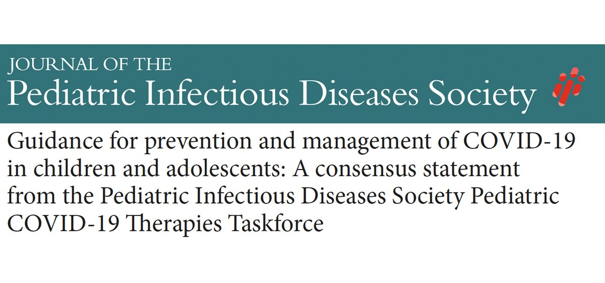 New pediatric COVID-19 treatment guidance from @PIDSociety in @jpidsociety. Congrats and thanks to this taskforce - they all worked so hard on this! academic.oup.com/jpids/advance-…