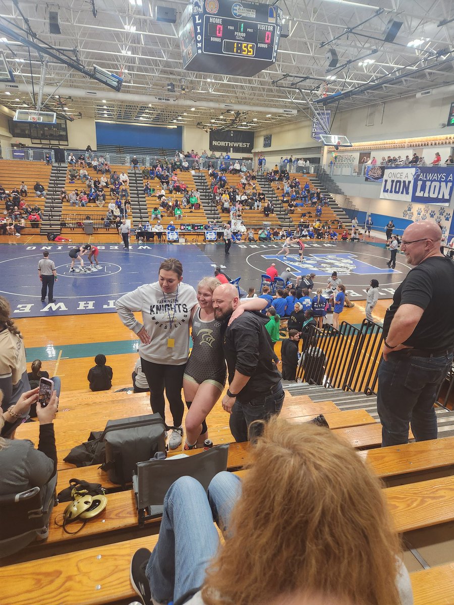 Qualified for girls state wrestling tournament and finished 3rd at district meet at Northwest. Congratulations! <a href="/FHSKnightsAD/">Farmington Athletics</a> <a href="/Knights_FHS/">Jamie LaMonds</a>
