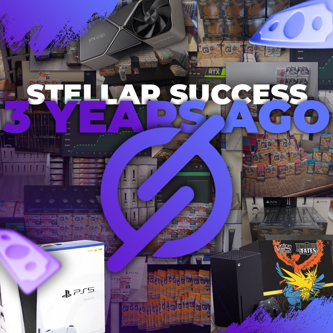 Flashback to the golden days, 3 years ago! ✨ Stellar was effortlessly securing PS5s, Xboxs, sports cards and Pokemon cards with unmatched precision 🎯 To celebrate, we’re giving away free keys to some of you that Like ❤️ & Comment 💬 Claim your taste of success NOW 📈