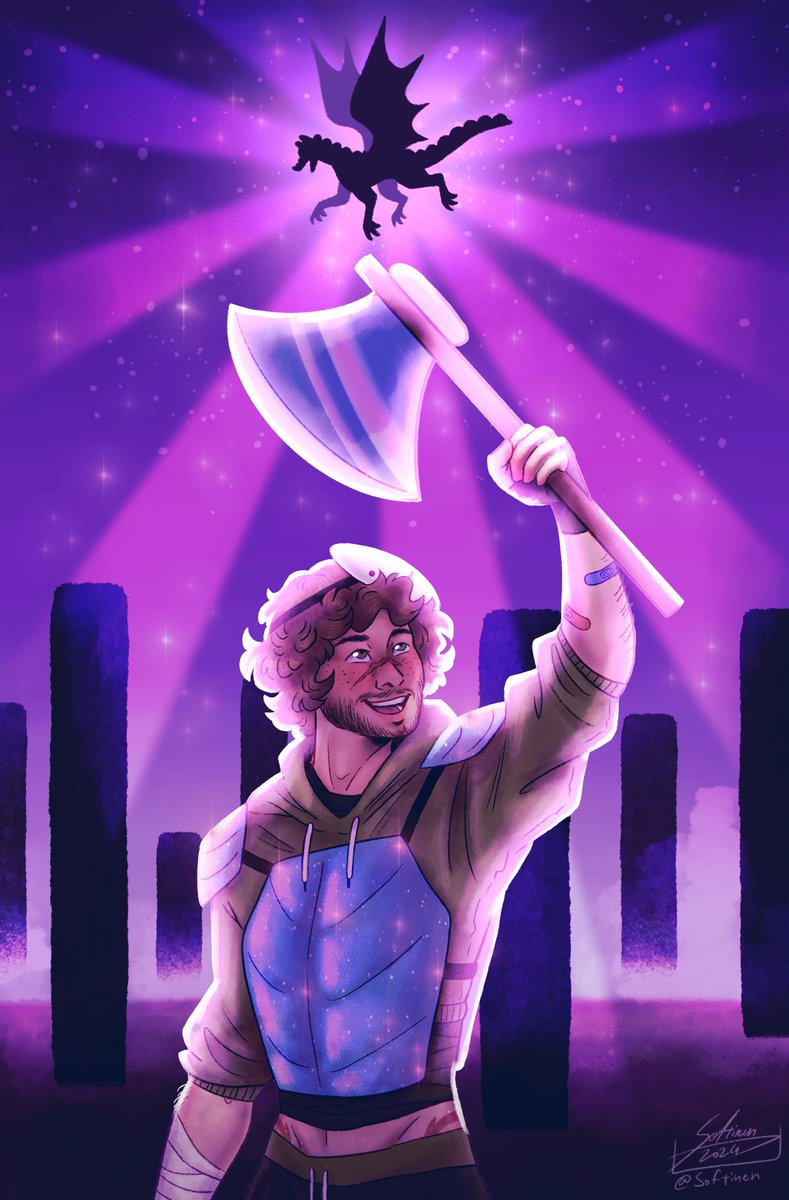 Softinen's tweet photo. Free the End once again 💜 excited for the future minecraft content!! [rts are appreciated!] @DreamFanartAcc #dreamfanart #dreamwastakenfanart #mcytfanart https://t.co/T4WI38g8P3