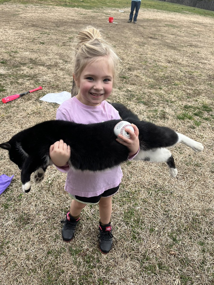 ChelsieAnna12's tweet photo. Pretty day for some tball practice and loving on animals🥰 I’m so thankful for her🥹 https://t.co/uU7QDKi8zg
