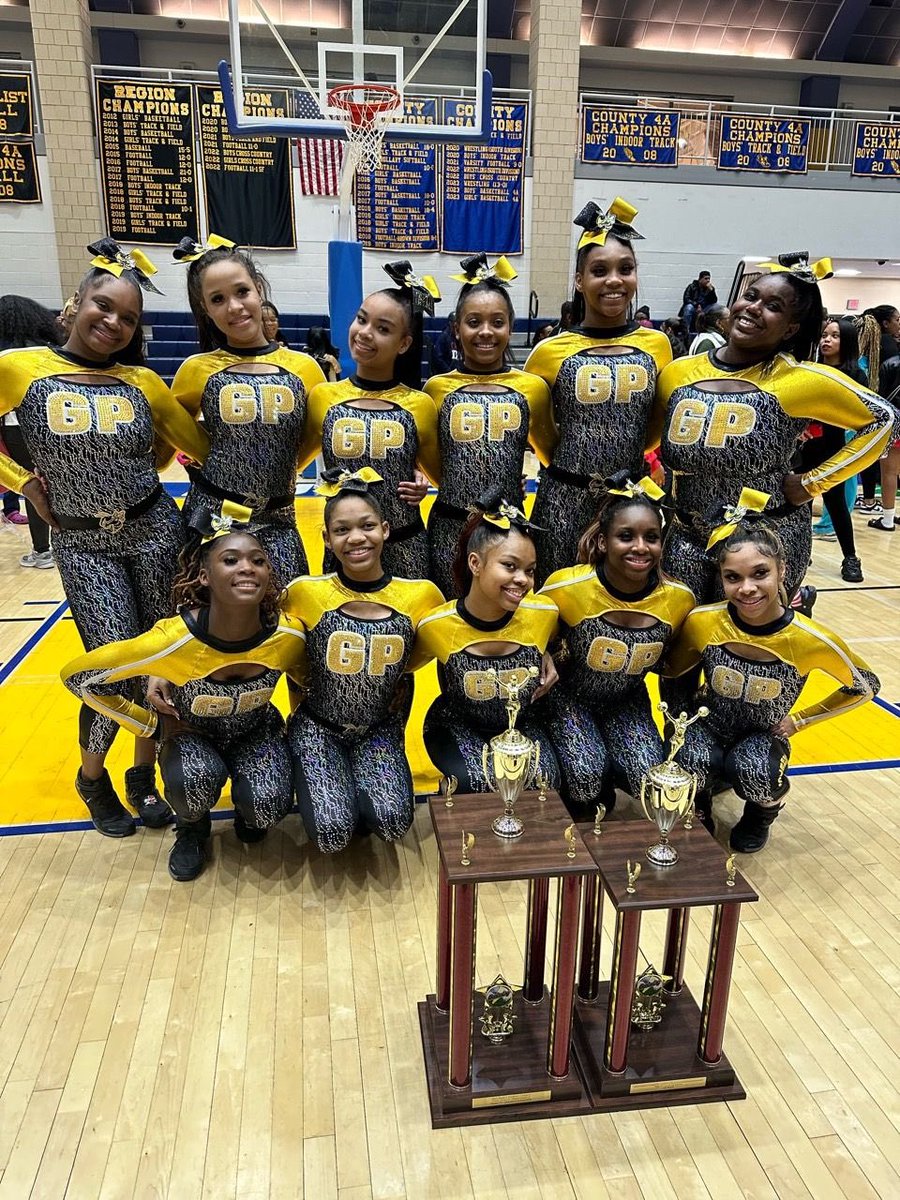 Gwynn Park HS Cheerleaders dominate the PGCPS COUNTY CHEERLEADING CHAMPIONSHIP for the 14th straight year. JV 1st Place 1A/2A/3A Varsity 1st Place 1A/2A/3A And Varsity GRAND CHAMPIONS. The highest score of the entire event! Congratulations on your AMAZING performances. 🥳🤩🐝