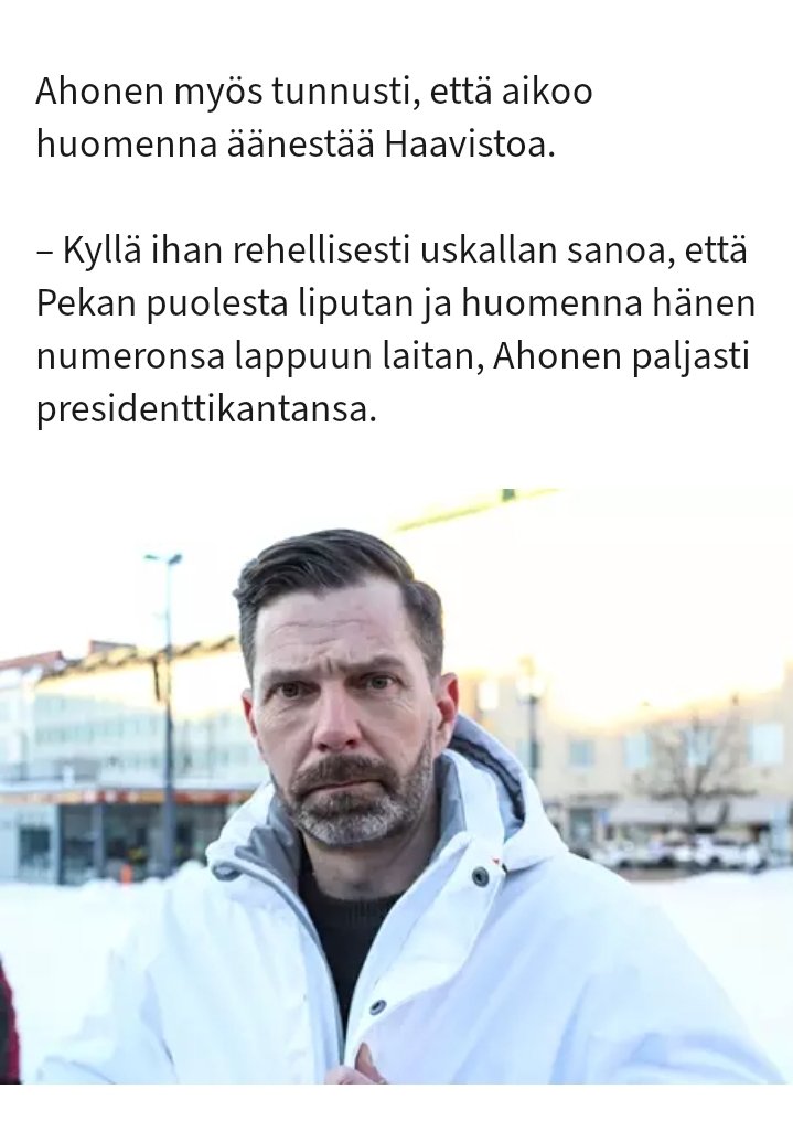 Janne Ahonen 🎯10

#haavisto #presidentinvaalit2024