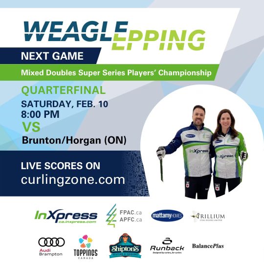 3-1 record in our pool and into the quarterfinals tonight vs. Brunton/Horgan 🥌 <a href="/MDSuperSeries1/">MDSuperSeries</a>
