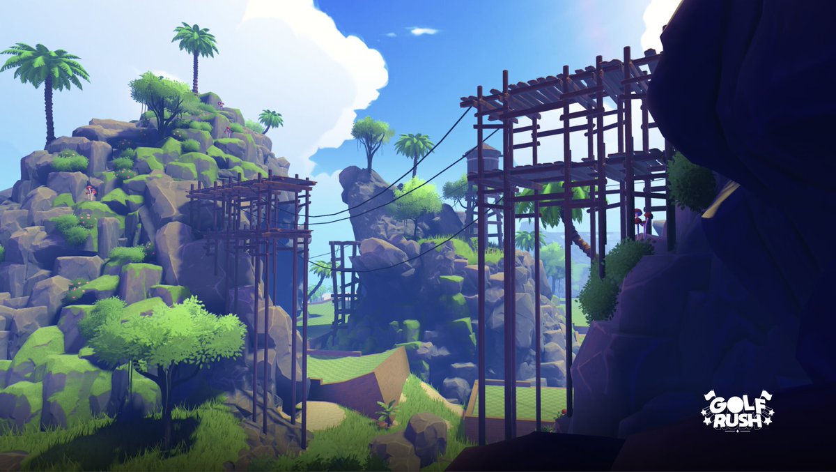 🏝️ - A small preview of the Island @PlayGolfRush 

Full preview coming soon

#Roblox #RobloxDev