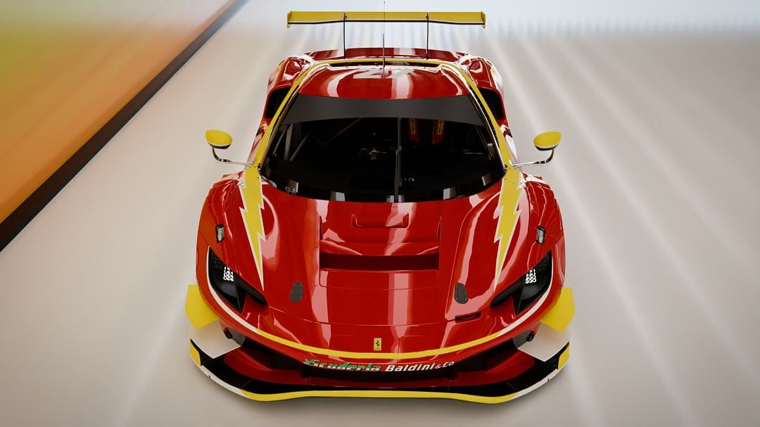 Arthur Leclerc's new car for 2024 GT3 season with Scuderia Baldini