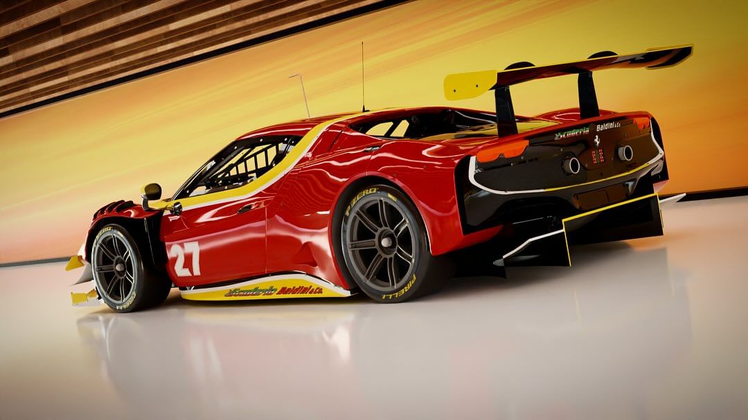 Arthur Leclerc's new car for 2024 GT3 season with Scuderia Baldini