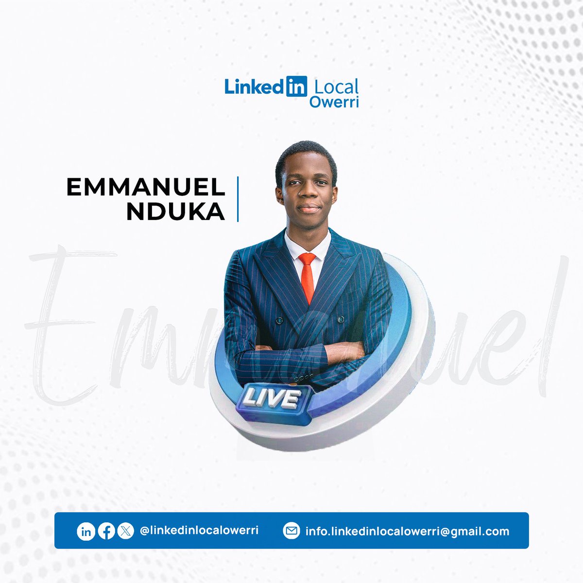 Emmanuel Nduka (Tony Elumelu mentee | Co-founder, Scholarly) spoke on Maximizing LinkedIn and the  power of a good network. 

(See Thread)

#linkedinlocal #linkedinlocalevents #linkedinlocalowerri #linkedintips #linkedinlearning #eventsinowerri