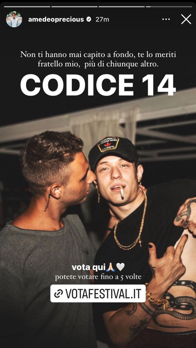 alisenzaleali's tweet photo. amedeo bocca della verità sfondiamo sto cazzo di televoto codice 14
#FestivalDiSanremo2024
#Sanremo2024 #codice14 https://t.co/sNlBGR7Qr5