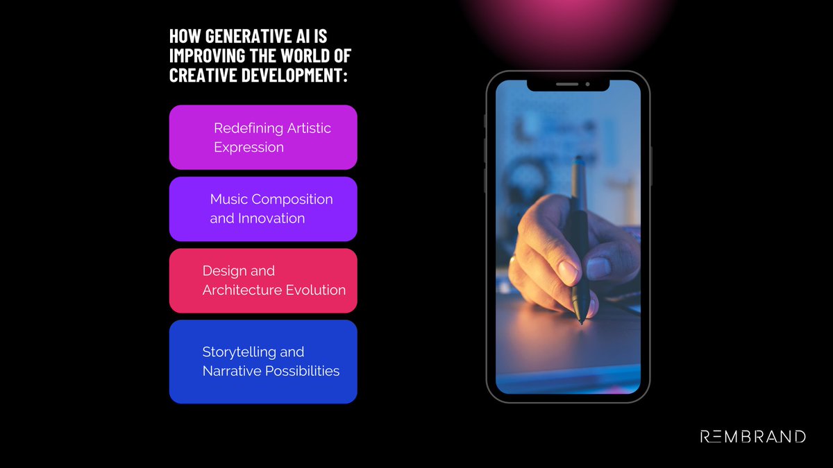 The impact of #GenerativeAI on advertising, marketing, and #creativedevelopment is truly revolutionary. Its #innovativetools are inspiring artists, musicians, #designers, and writers to explore new possibilities and optimize their workflows. 🎨

#videoadvertising