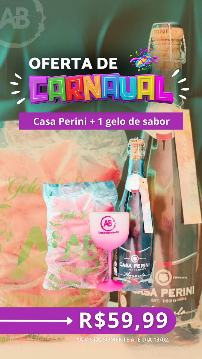 abdistribuidora's tweet photo. Garanta seu drink favorito pra curtir esse carnaval 🎉🥃🆎✅ https://t.co/qjCc4YIHSH