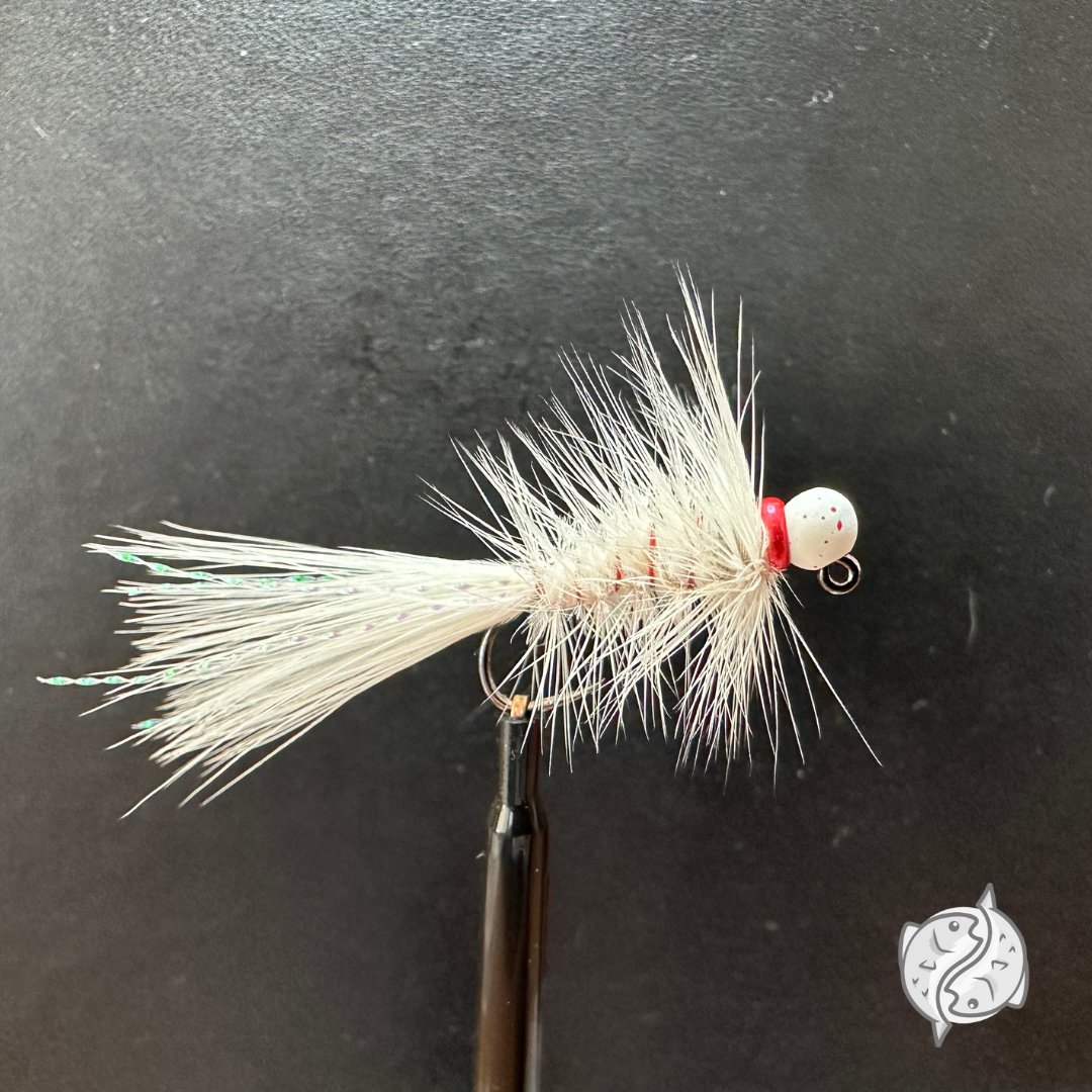 klinkndink's tweet photo. Crystal Bugger, D&amp;H Candy-Cane Herl Jig

#flytying #flyfishing #colorado #flytyingjunkie #flytyingaddict #klinkndink #gobarbless #fireholeoutdoors #loonoutdoors #fishnaked #outdoors #boulderflycasters #troutunlimited #streamerjunkie #streamers #streamerfly #streamer #woolybugger https://t.co/T7Ws9c69RZ