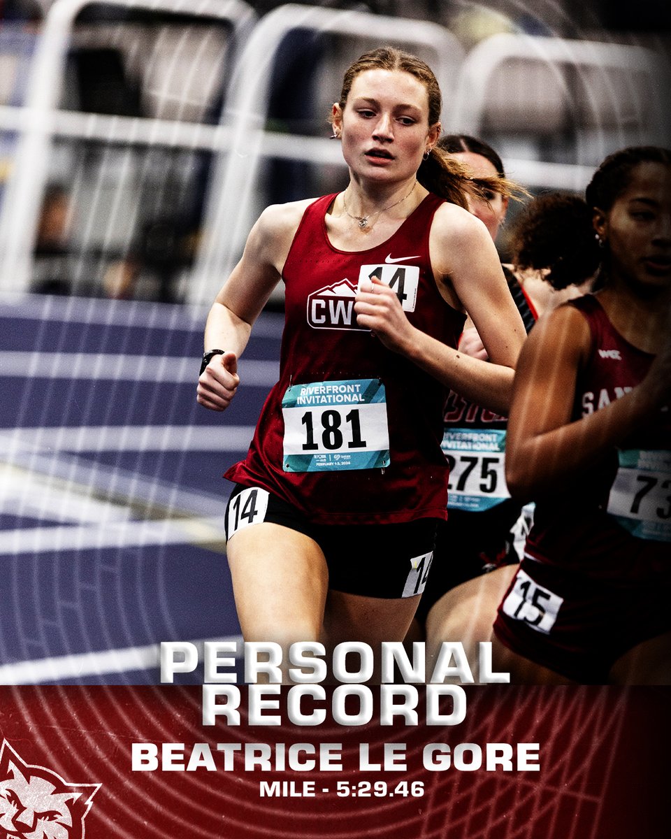 CWUTFXC's tweet photo. Everyone gets a PR! 🎉

Beatrice Le Gore, Madison Thompson, &amp; Allison Smith all put up PR times in the Mile! 

#reigncrimson https://t.co/VGui8a73gW