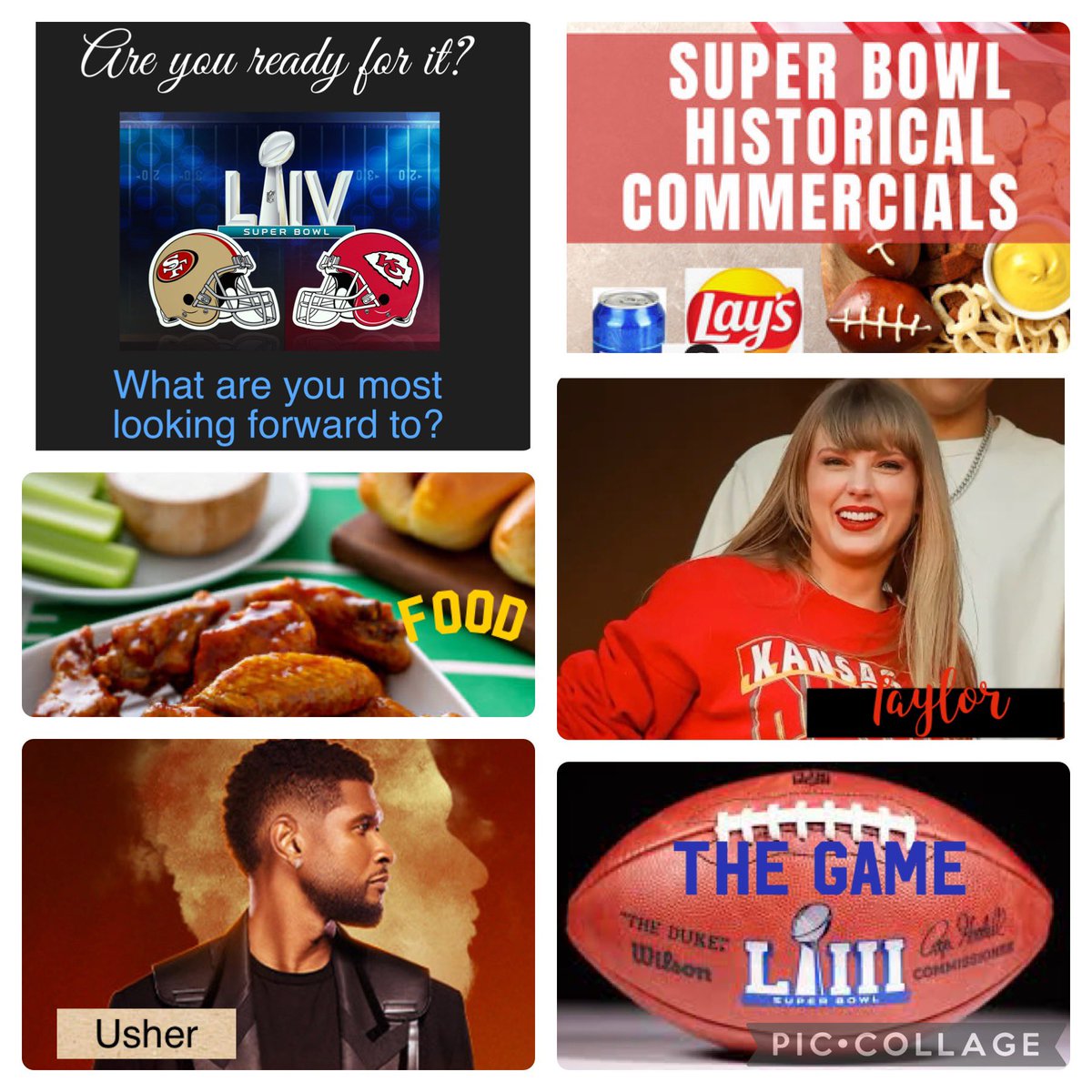 Super Bowl LVIII 
Sunday, Feb. 11, 2024

What are you looking forward to? 😉

#FFPF🎗️ #superbowl  #49ers #cheifs  #taylorswift