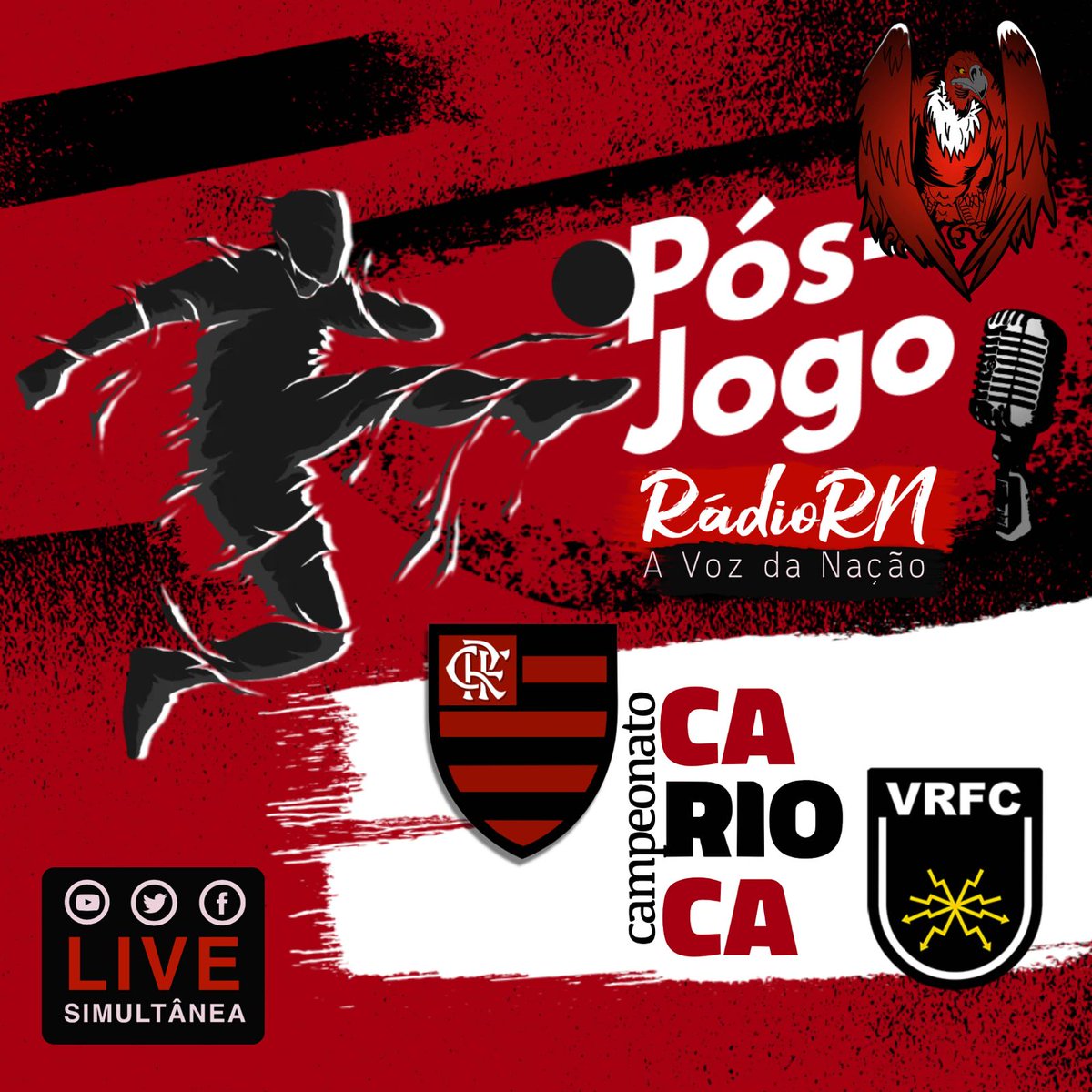RadioRubroNegra's tweet photo. Flamengo vence Volta Redonda em jogo atrasado válido pela 3ª rodada da Taça Guanabara #Cariocao24. O melhor #PósJogo sem mi-mi-mi é na Rádio RN "A Voz da Nação", onde a verdade é nua e crua.
🏟️ Maracanã
⏰ LIve 21h
#FLAxVRE
#VamosFlamengo
https://t.co/28PYbh5uBh https://t.co/pdqEhA07xJ