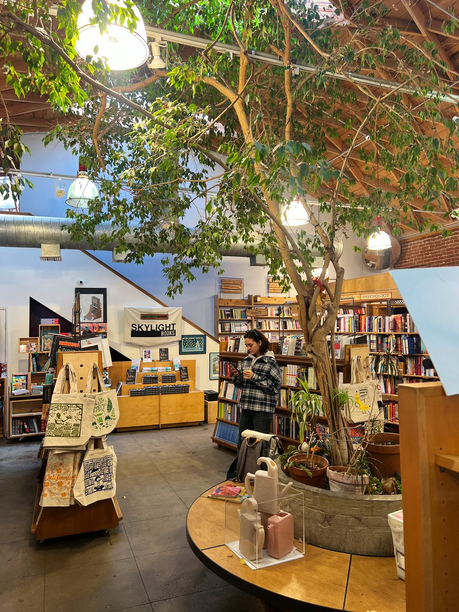There is no safer, cozier place on earth for me than a great neighborhood book store. @skylightbooks 🌱