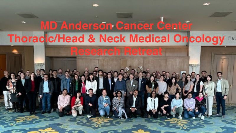 Congratulations to our Thoracic/HN Medical Oncology teams for a great research retreat. Excited for all of the great science and what is yet to come. #EndCancer #LCSM #HNCSM @MDAndersonNews