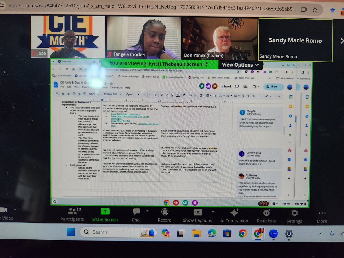 JoseLSilvaSmith's tweet image. Saturday afternoon listening to incredible CS teachers from all over the US go over their lessons on @ExploringCS Unit 5: Computing & Data Analysis! Love learning from & sharing with others! Thank you @exploringcs for this learning opportunity! โค๏ธ๐๐#TISDProud #ExploringCS