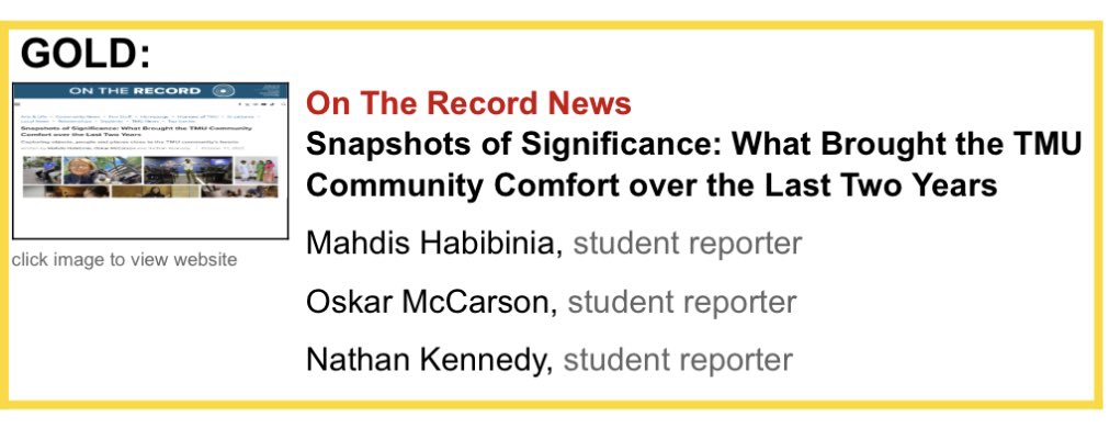 karmicangel's tweet photo. Congrats to the @ontherecordnews team for this #COPAaward! https://t.co/RszZGOdIkS