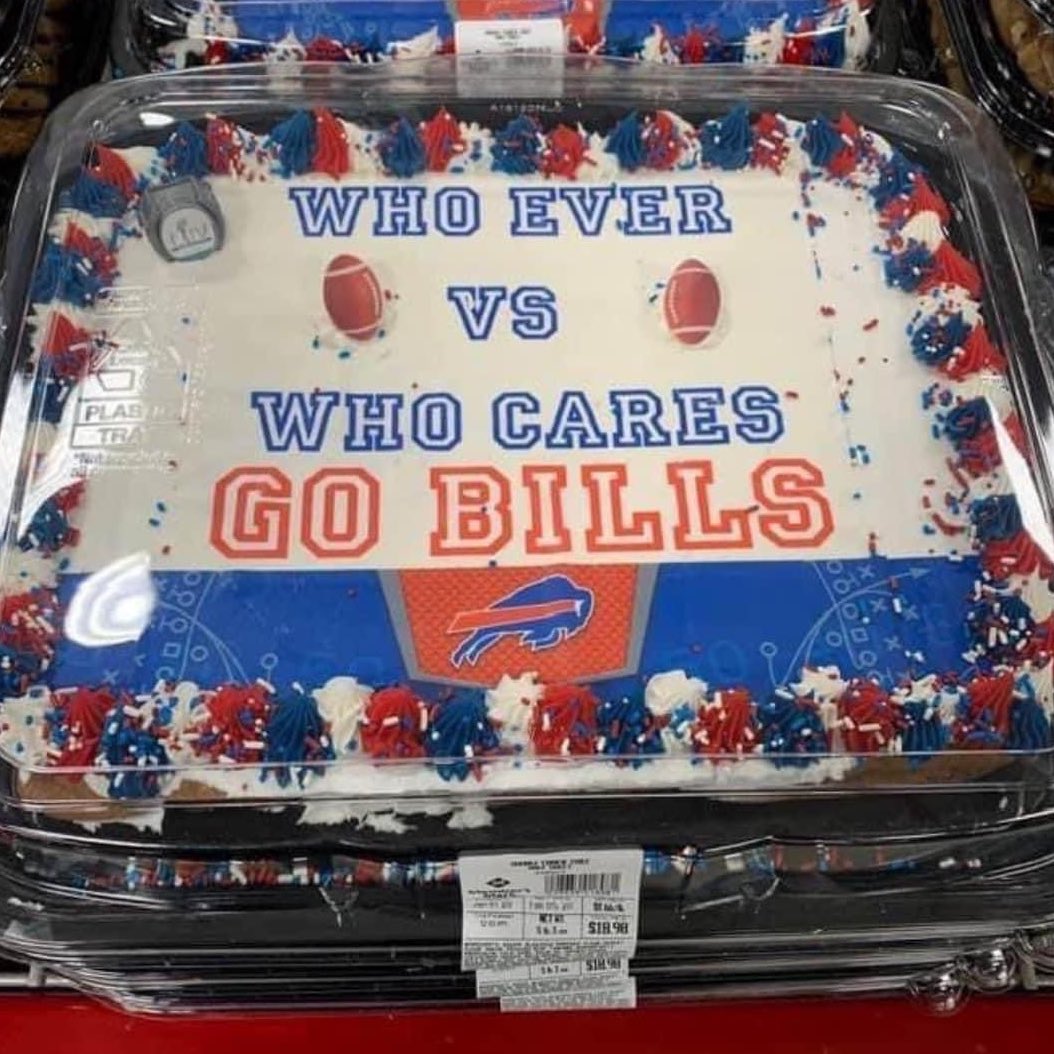 The only cake I will be serving at my Super Bowl party. Go Bills.