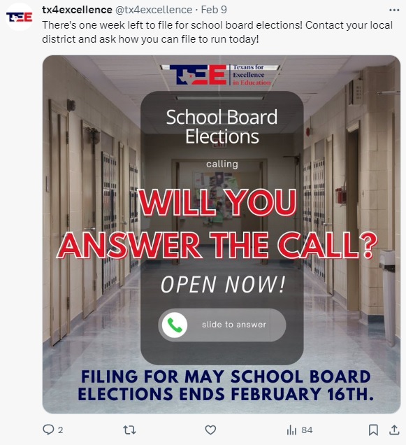 bigpoppa929's tweet photo. TEE's ad really says...wanna be a "cool kid" and serve? We'll show you all you need to do your part in discrediting and dismantling public ed in TEX. Requirements: be uncurious, take orders, read the script, call your critics "radicals" & their concerns "rhetoric". No thx https://t.co/2iDtcSIrcu