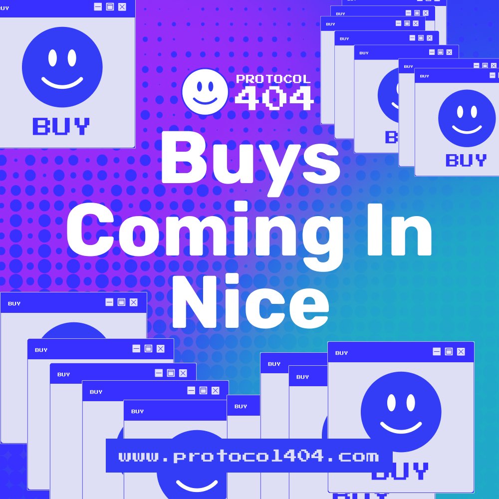 The Volume is sky rocketing! 
Jump in to Telegram:
🌐t.me/protocol_404
Let's make your day 100x better Anon!
#Crypto #Solana #SOL 🔥