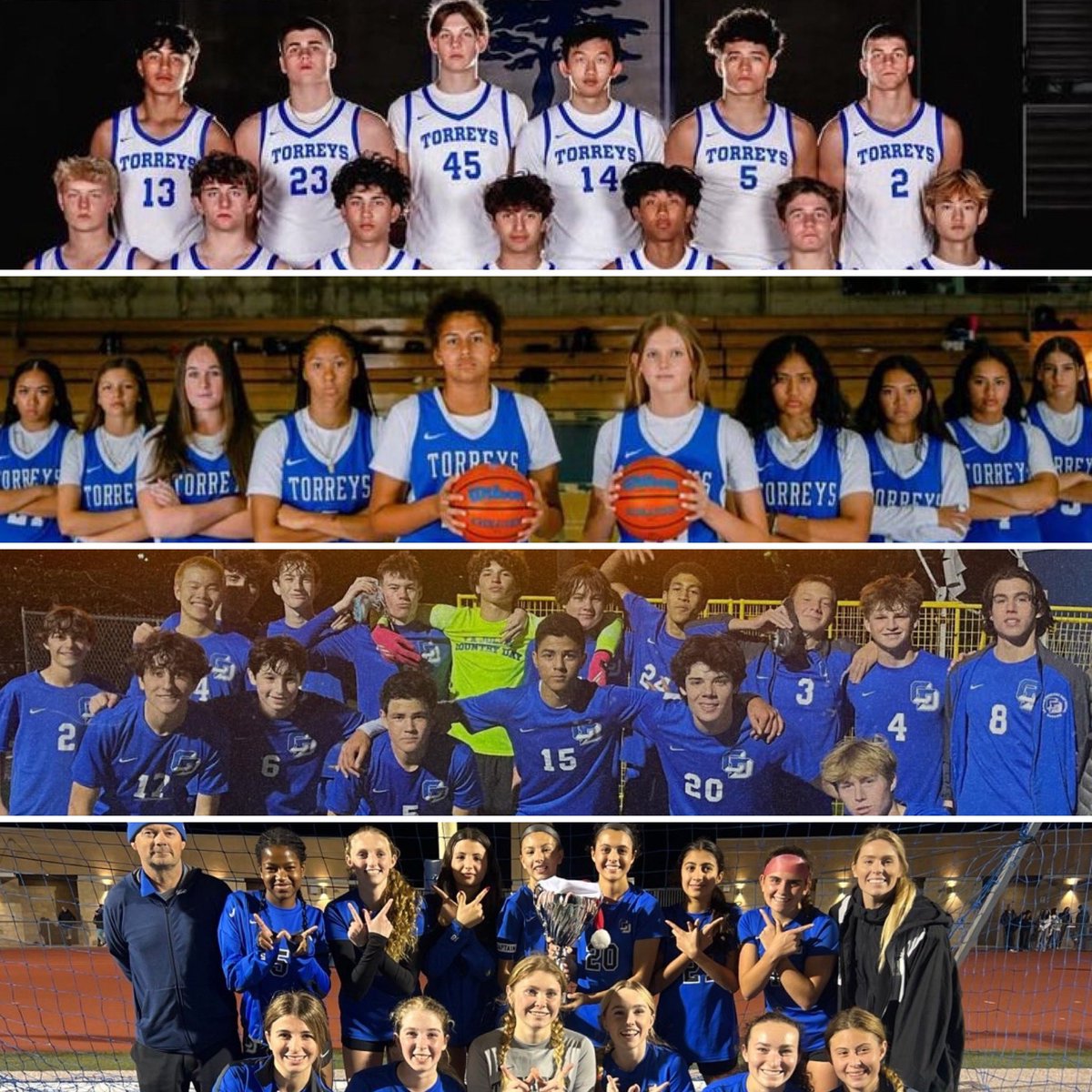 All 4 of La Jolla Country Day’s CIF athletic programs won or shared league championships this winter! Women’s Soccer-Pacific League Champs. Men’s Soccer-Coastal League Champs. Women’s Basketball-Coastal League Champs. Men’s Basketball-Co-Coastal League Champs. #torreypride