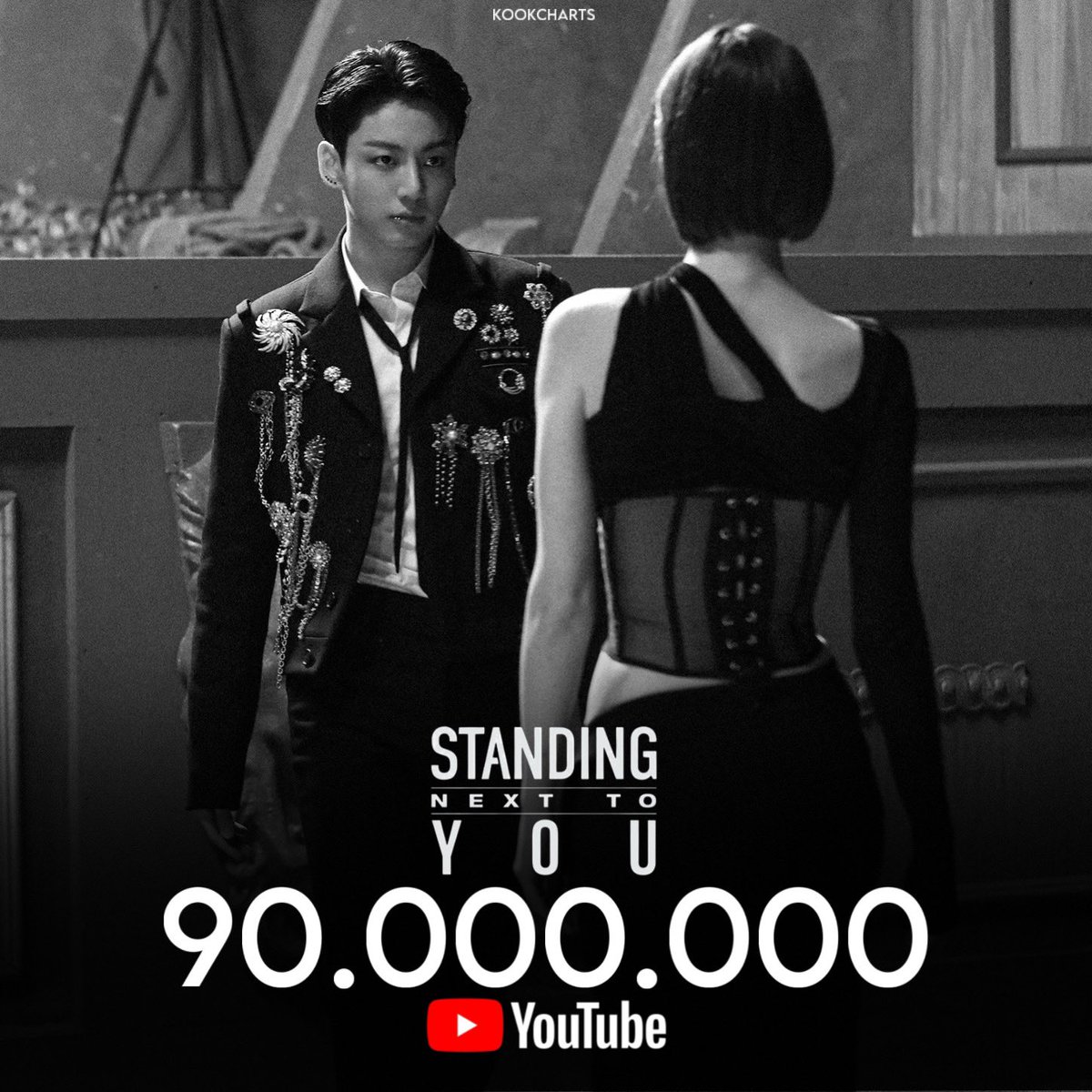 “Standing Next To You” official MV has surpassed 90 million views and 3.8 million likes on YouTube.