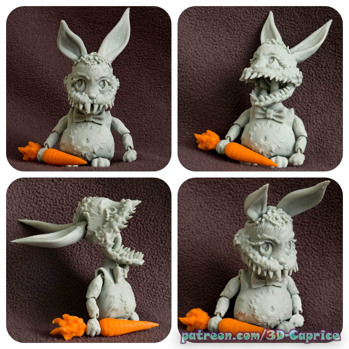 Yog_3D's tweet photo. Articulated Toothy bunny, FDM 3d print in color
#bunny #3dmaker #3dprinting https://t.co/VcFhoIDiNH