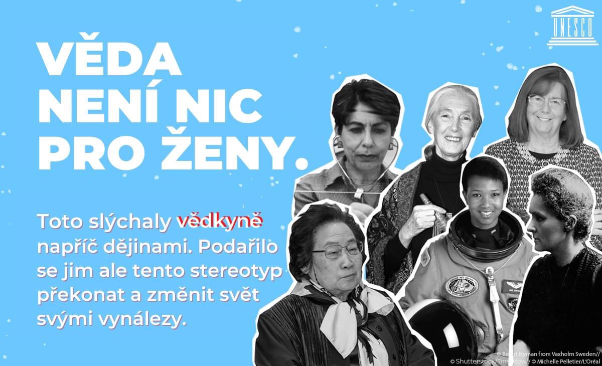 OSNPraha's tweet image. &quot;Ženy a dívky jsou i ve 21. století ve vědeckých oborech upozaďovány. Je přitom důležité, aby viděly, že ve vědě a technických oborech je pro ně místo, a že mají právo podílet se na vědeckém vývoji.&quot; -- Audrey Azoulay, generální ředitelka UNESCO

#ženyvevědě #womeninscience