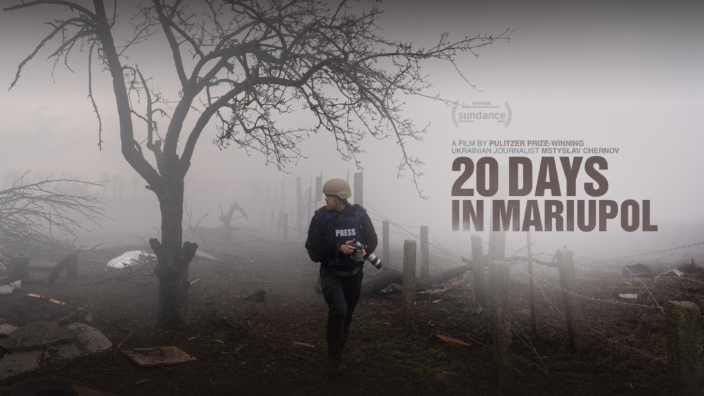 i_gil_'s tweet photo. «Putin's interview with Tucker Carlson lasts 2 hours and 7 minutes.

The film 20 Days in Mariupol @20DaysMariupol runs for 1 hour and 35 minutes.

Just imagine if the same number of people who saw the interview watched the movie»
- @SpiritForDaisy https://t.co/aUbDdPdkBY