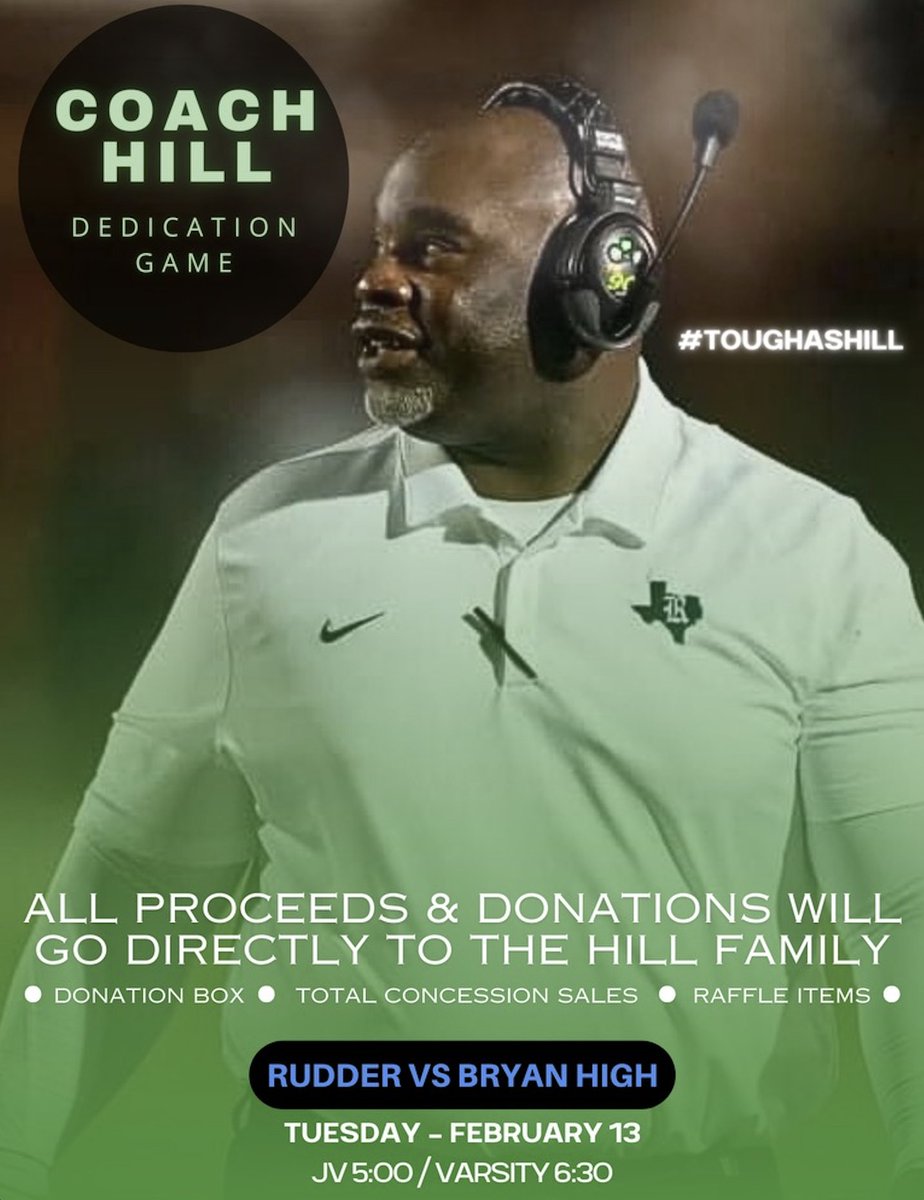 We plan to see you this Tuesday at the best event of the year!!!  Come support Coach Hill and our Rangers as we take on the Vikings while raising funds for a big man in our family!!!