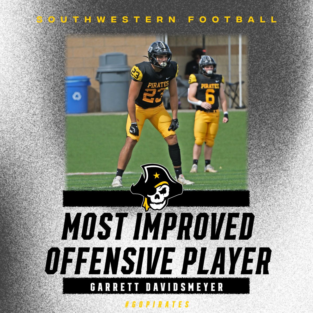 Our most improved players from 2023! A big shoutout to Aidan O’Connell and Garrett Davidsmeyer for their hard work this season 🏴‍☠️