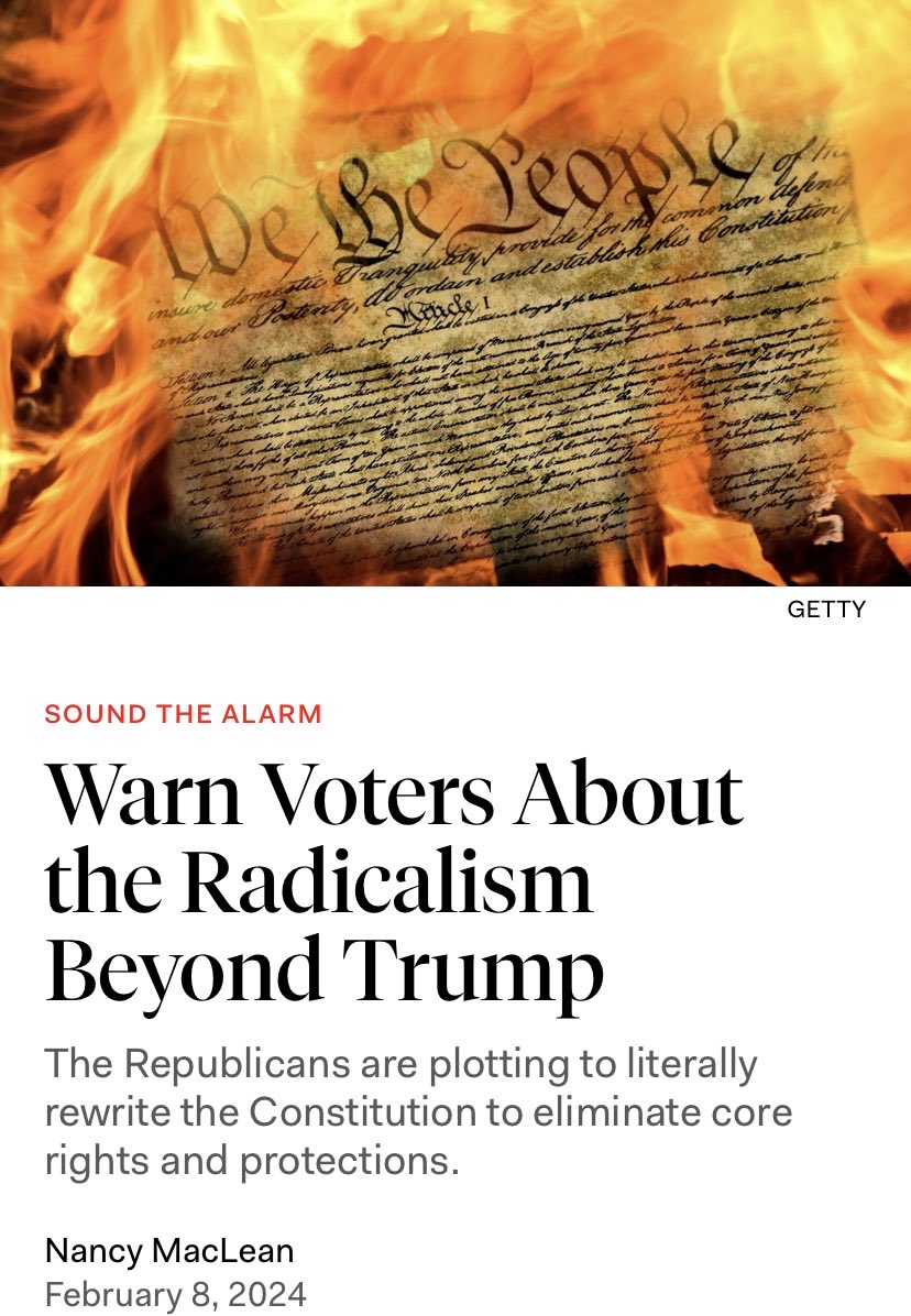 jennycohn1's tweet photo. “How many of us know that there are two routes to amending the Constitution—the usual one, and the nuclear option never yet tried [but promoted by Christian fundamentalist Republicans]?” (Holy shit. I had not heard of the nuclear option.) 1/ #NoConCon https://t.co/hHWISO2WBi https://t.co/s1RqPpJp6F